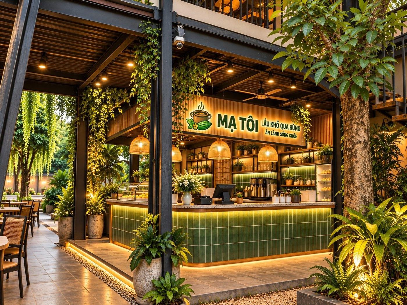 Mạ Tôi Long An - Lẩu Khổ Qua Rừng Đức Hoà - Không gian ngoài trời